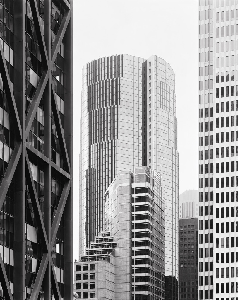 Black and white photograph of Maritime Plaza, San Francisco, California, 2010